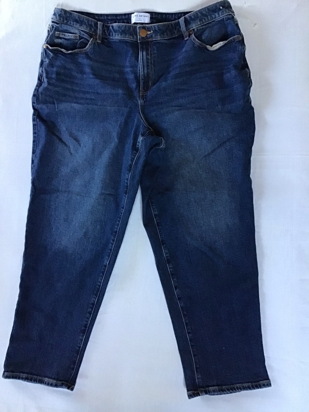 Lane Bryant Dark Blue Cropped Jeans - Picture 3 of 10